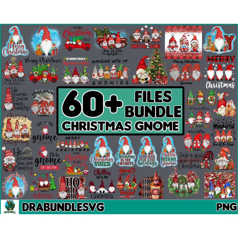 60 Files Christmas Gnome Png Bundle, Merry Christmas Png, Christmas Shirt Png, Funny Christmas Png, Christmas Tree Png, Instant Download.jpg