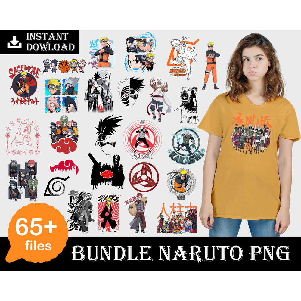 65 Naruto Png Bundles, Svgs, Svg Fonts, Silhouette art Digital Dowload.jpg
