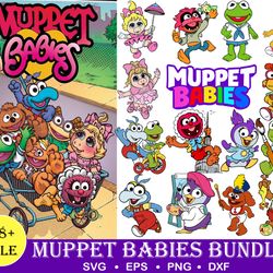 68 Muppet Babies SVG Bundle, Muppet Babies SVG, Cricut File, Kids Svg, Nursery Svg, Muppet Svg, Muppet SVG Bundle, Muppe