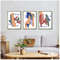 3 bright modern abstract posters digital art