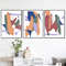 3 bright modern abstract posters digital art