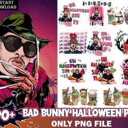 90 Bad Bunny Halloween, Halloween Shirt, Halloween Png bundle, Un Verano sin Ti Halloween PNG, Benito Png, Instant Downl