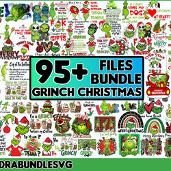 95 Merry Grinchmas PNG Bundle, Coffee Christmas Png, The Grinchmas PNG Files, Grinchmas Christmas, Movie Christmas Png,