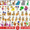99 Flintstones svg, The Flintstones outline svg, Flintstones png, Fred Svg, Barney Svg, Dino Svg, Pebbles, The Flintstones birthday, cut file.jpg