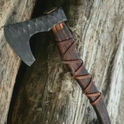 Steel Forged Tomahawk Viking Axe Integral Hatchet Camping Hunting Axe
