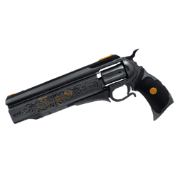 The Last Word Laconic hand cannon Destiny 2 with moving trigger, hammer and ammo.