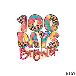 100 days brighter leopard 100 days of school svg cutting files