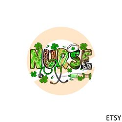 st patrick lucky nurse nurse stethoscope png sublimation designs