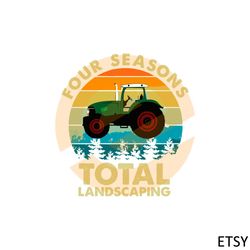 four seasons total landscaping svg files silhouette diy craft