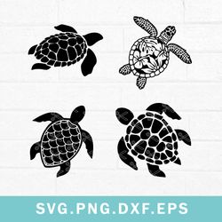 Sea Turtle Bundle Svg, Sea Turtle Svg, Turtle Svg, Animal Svg, Png DXf Eps File