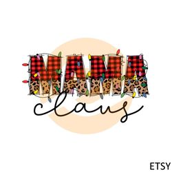 christmas mama mama claus svg for cricut sublimation files