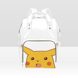 Surprised Pikachu Diaper Bag Backpack