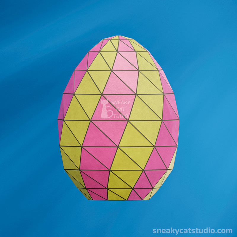 easter-eggs-fake-food-paper-DIY-papercraft-low-poly-3D-Pepakura-PDF-Pattern-Download-paper-craft-Template-origami sculpture-model-wall-decor-6.jpg