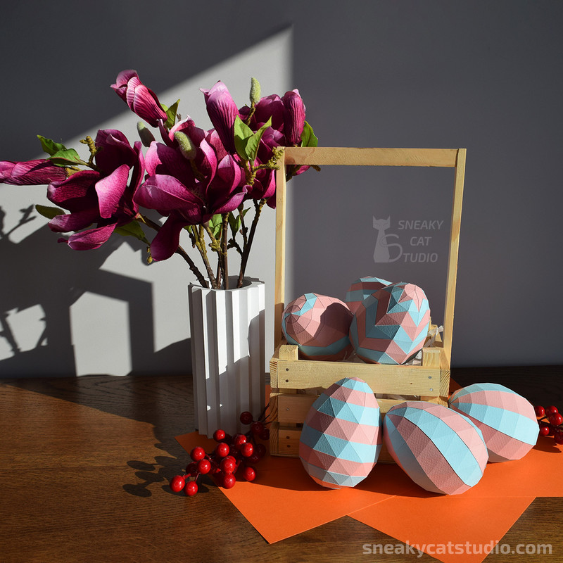easter-eggs-decor-fake-food-paper-DIY-papercraft-low-poly-3D-Pepakura-PDF-Pattern-Download-paper-craft-Template-origami sculpture-model-wall-8.jpg