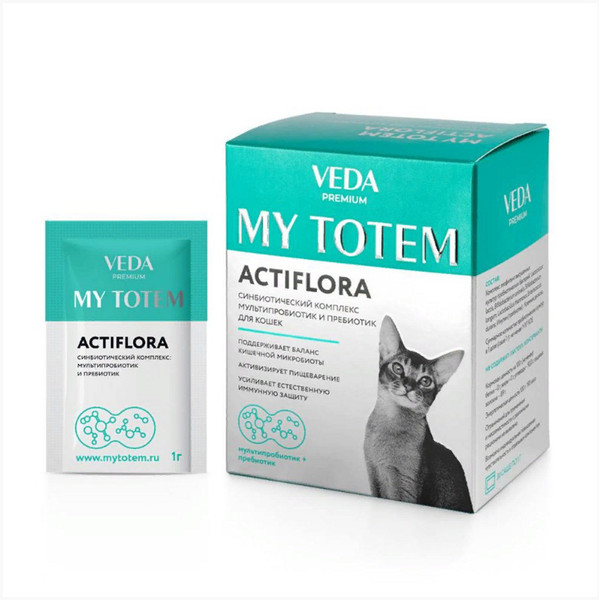 Synbiotic complex for cats VEDA My Totem Actiflora Multiprobiotic and Prebiotic.jpg