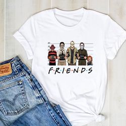 Friends Horror Movie Halloween Shirt, Halloween Silhouette Shirt, Friends Horror Tee, Horror Halloween Shirt