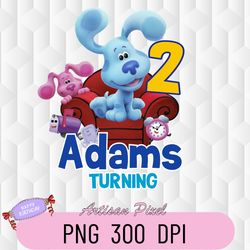 blues clues turning png, blues clues birthday png, baby dog png
