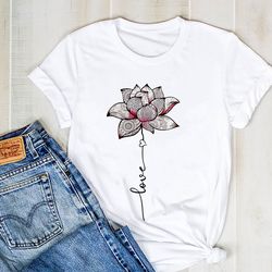 Love Lotus Mandala Shirt, Yoga Silhouette Shirt, Yoga Tee, Namaste Yoga Shirt