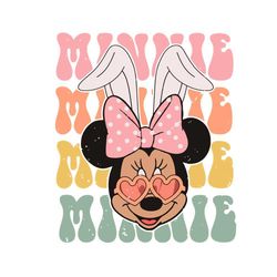Minnie Mouse Bunny Vintage Disney SVG Graphic Designs Files