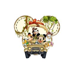 disney animal kingdom mickey and minnie png sublimation