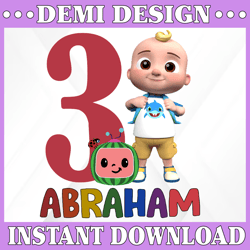 cocomelon personalized name and ages cocomelon birthday boy png, coco melon png, cocomelon png, cocomelon birthday png