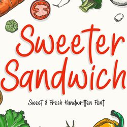 Sweeter Sandwich Handwritten Trending Fonts - Digital Font