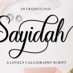 Sayidah Lovely Script Trending Fonts - Digital Font