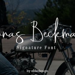 Jonas Beckman // Two Signature Fonts Trending Fonts - Digital Font