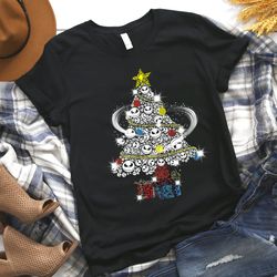 Jack Skellington Tree Christmas Shirt, UFO Christmas Shirt, Christmas Tee, Christmas Shirt
