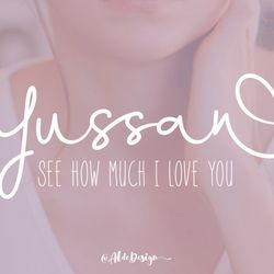 Yussan – Beautiful Love Script Trending Fonts - Digital Font