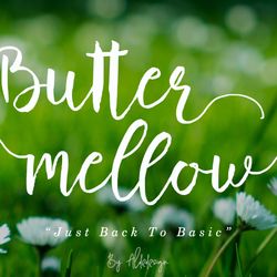 Butter Mellow – Brush Script Trending Fonts - Digital Font