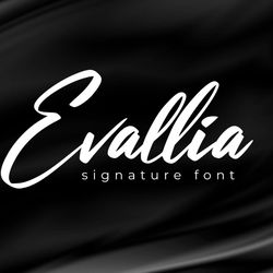 Evallia Trending Fonts - Digital Font