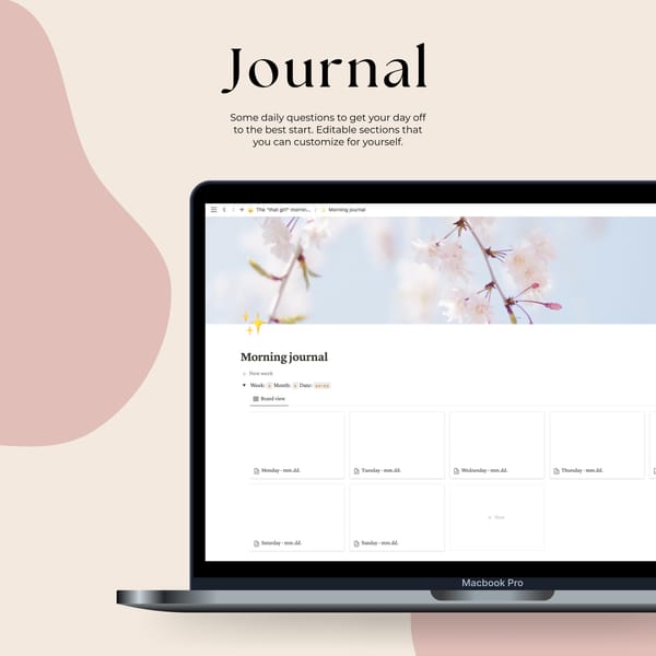 Morning routine Notion templates, Morning pages, Morning rou - Inspire ...