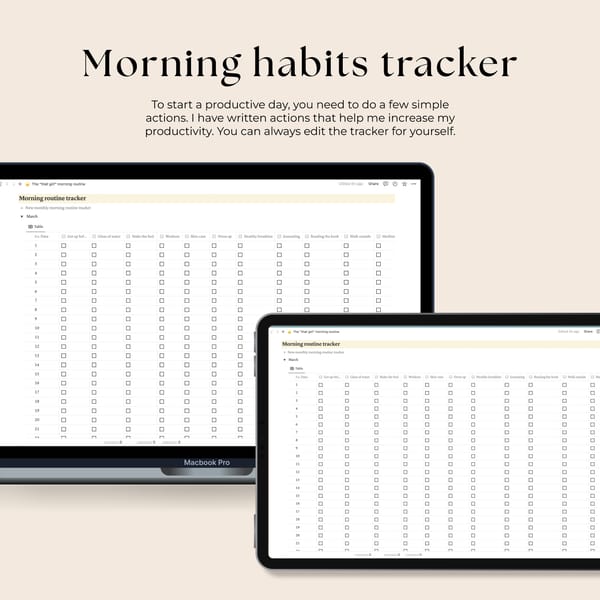Morning routine Notion templates, Morning pages, Morning rou - Inspire ...