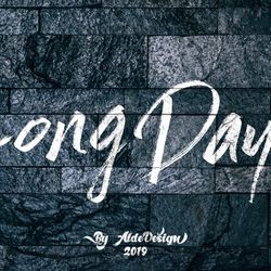 long days trending fonts - digital font