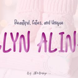 Elyn Alina – Handmade Font Trending Fonts - Digital Font