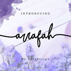 Arrafah Script Trending Fonts - Digital Font