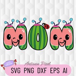 cocomelon family svg, cocomelon svg, mom cocomelon svg