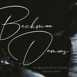 Beckman Demons // Signature Font Trending Fonts - Digital Font