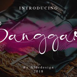 banggar // signature font trending fonts - digital font