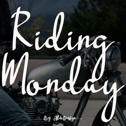 Riding Monday Trending Fonts - Digital Font