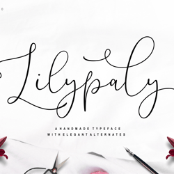 Lilypaly – Handlettering Font Trending Fonts - Digital Font