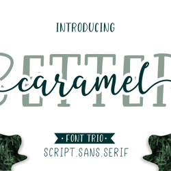 Better Caramel // Font Trio Trending Fonts - Digital Font