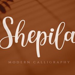 Shepila – Pretty Script Font Trending Fonts - Digital Font