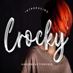crocky handbrush typefac trending fonts - digital font