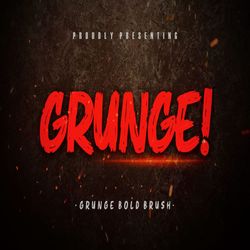 grunge! bold brush typeface trending fonts - digital font