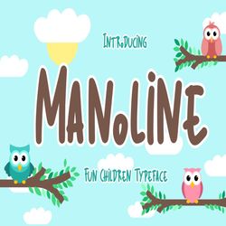 manoline fun children typeface trending fonts - digital font