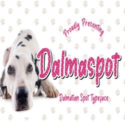 dalmaspot dalmatian spot typeface trending fonts - digital font
