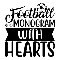 Football-Monogram-with-hearts-24Fall Means Football shirt/Fall Football Tee/Football T-shirt/Fall and Football shirt/Fri