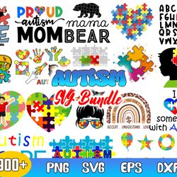autism bundle svg, autism svg, autism awareness svg, autism mom svg, cut files, cricut
